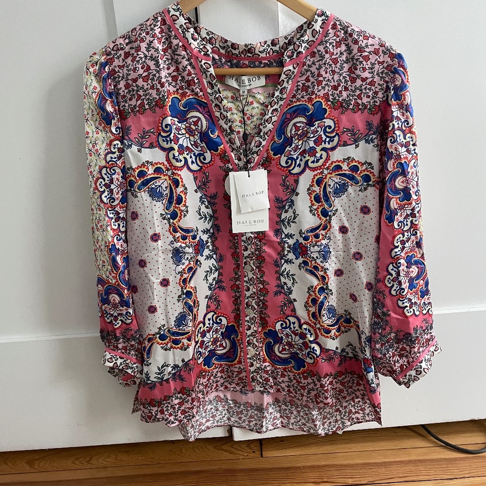 Hale Bob silk blouse